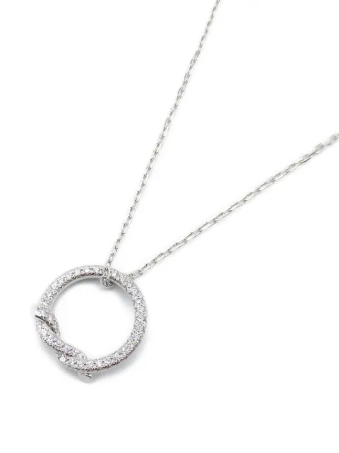 Cartier 2010 18kt white gold entrelacés diamond necklace