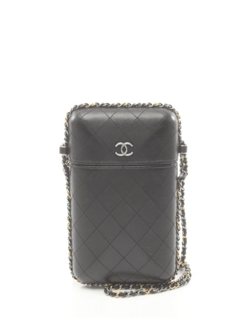 HOT SALE CHANEL 2016-2017 CC diamond-quilted phone cases Women