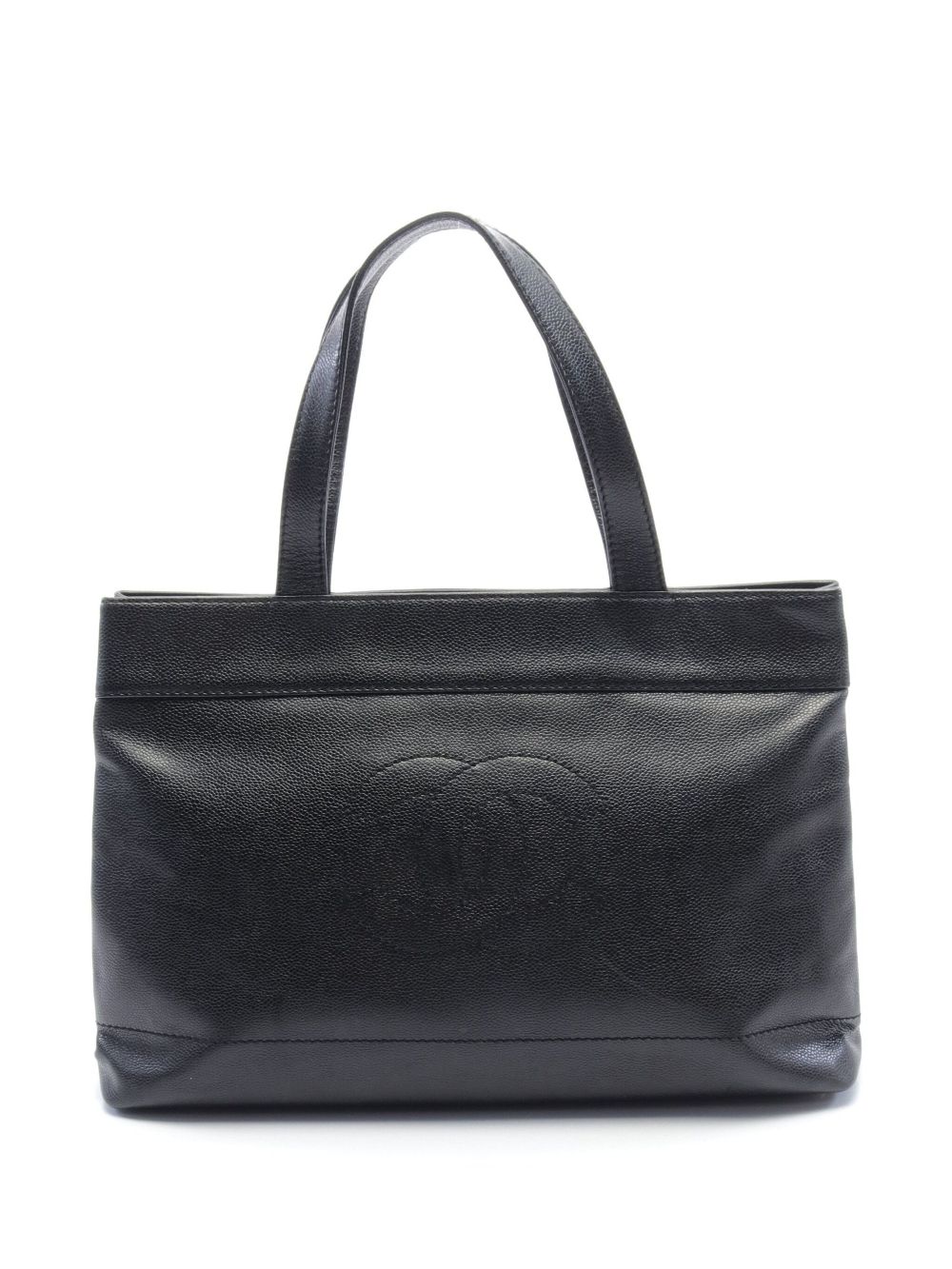 CHANEL Pre-Owned 2002-2003 CC stitch tote bag – Black