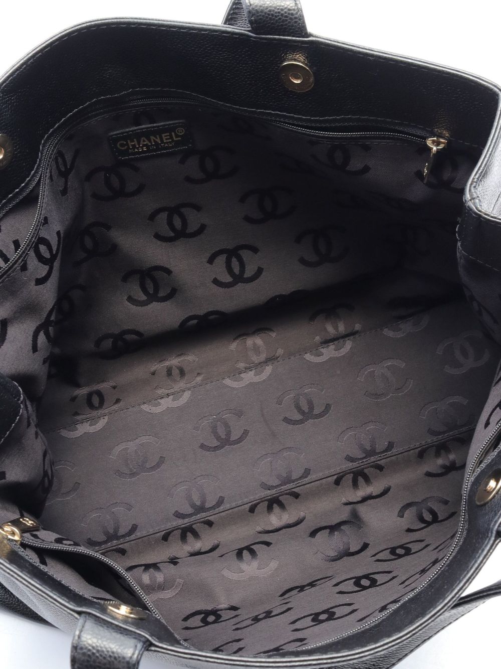 CHANEL 2002-2003 CC stitch tote bag Women