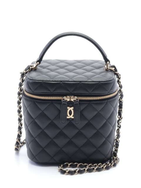 Affordable HOT SALE CHANEL 2000s diamond-quilted Vanity handbag Women