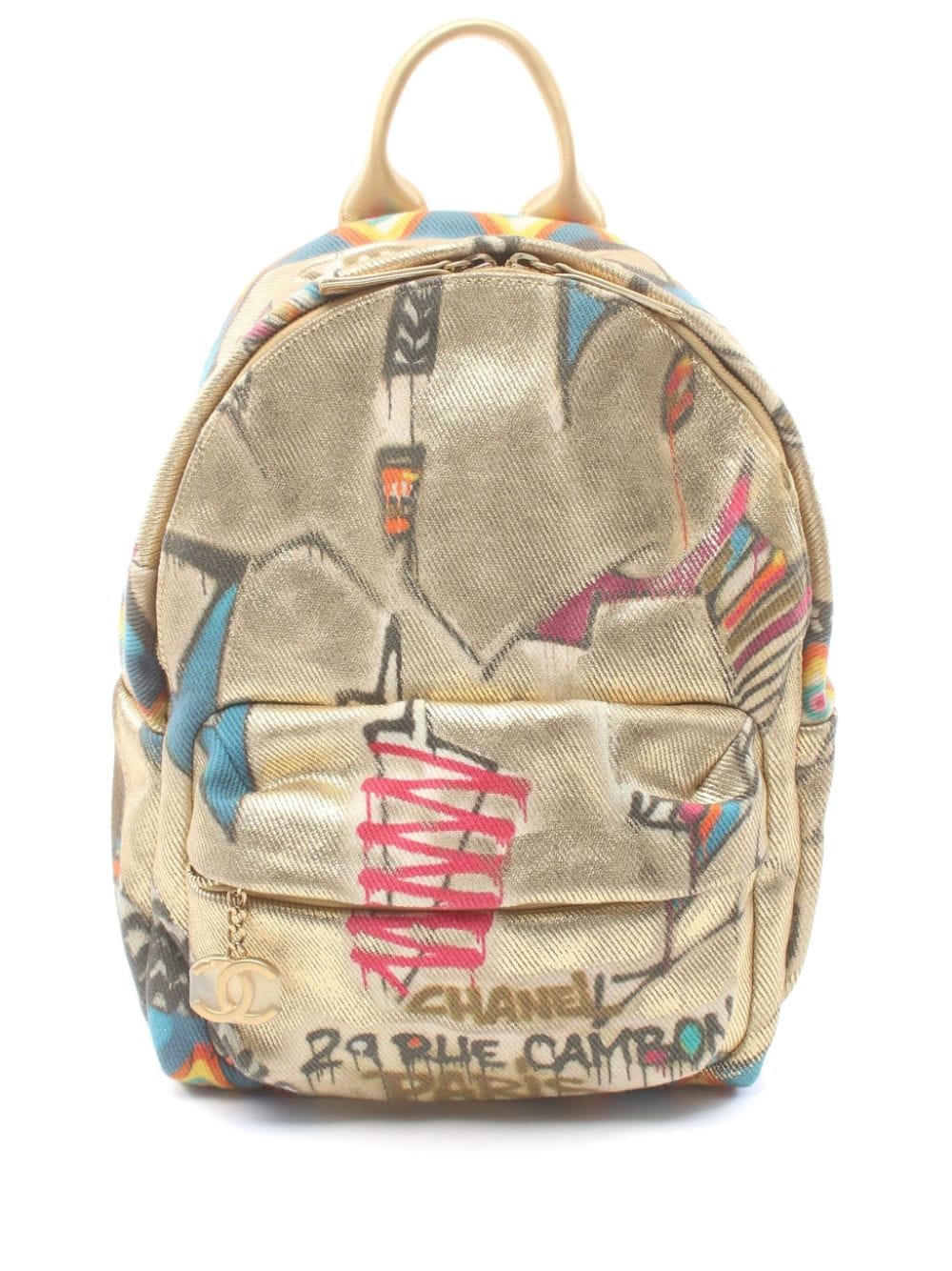 Cheap HOT SALE CHANEL 2019 Graffiti backpack Women