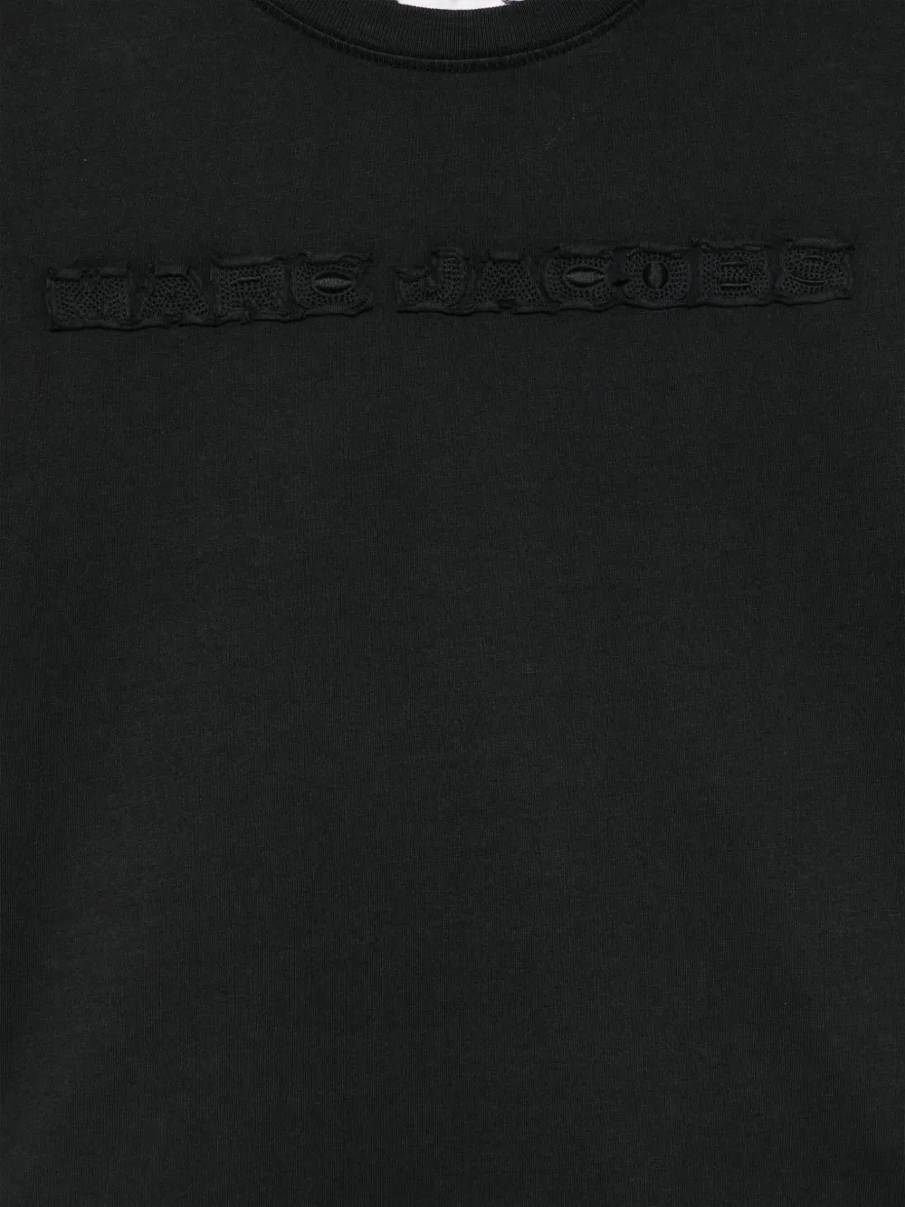 Marc Jacobs Kids T-shirt met logopatch Zwart