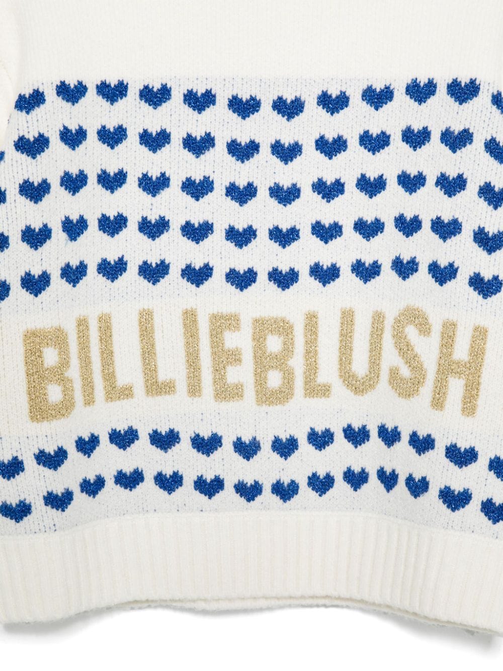 Billieblush intarsia-logo sweater - Wit