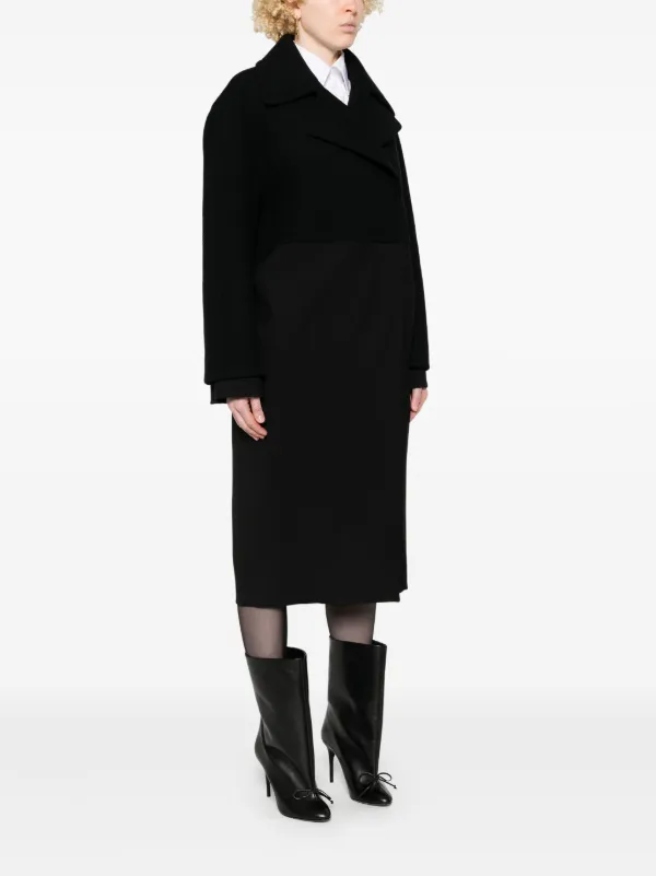 【関税込み】ALAIA Double-breasted coat Alaïa double-breasted Coat | Black | FARFETCH