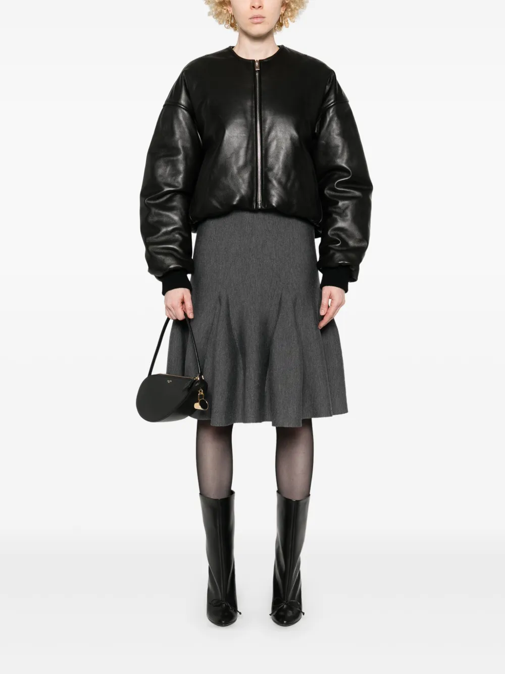 Alaïa mélange-effect midi skirt | High-Waisted Skirts | Image 2