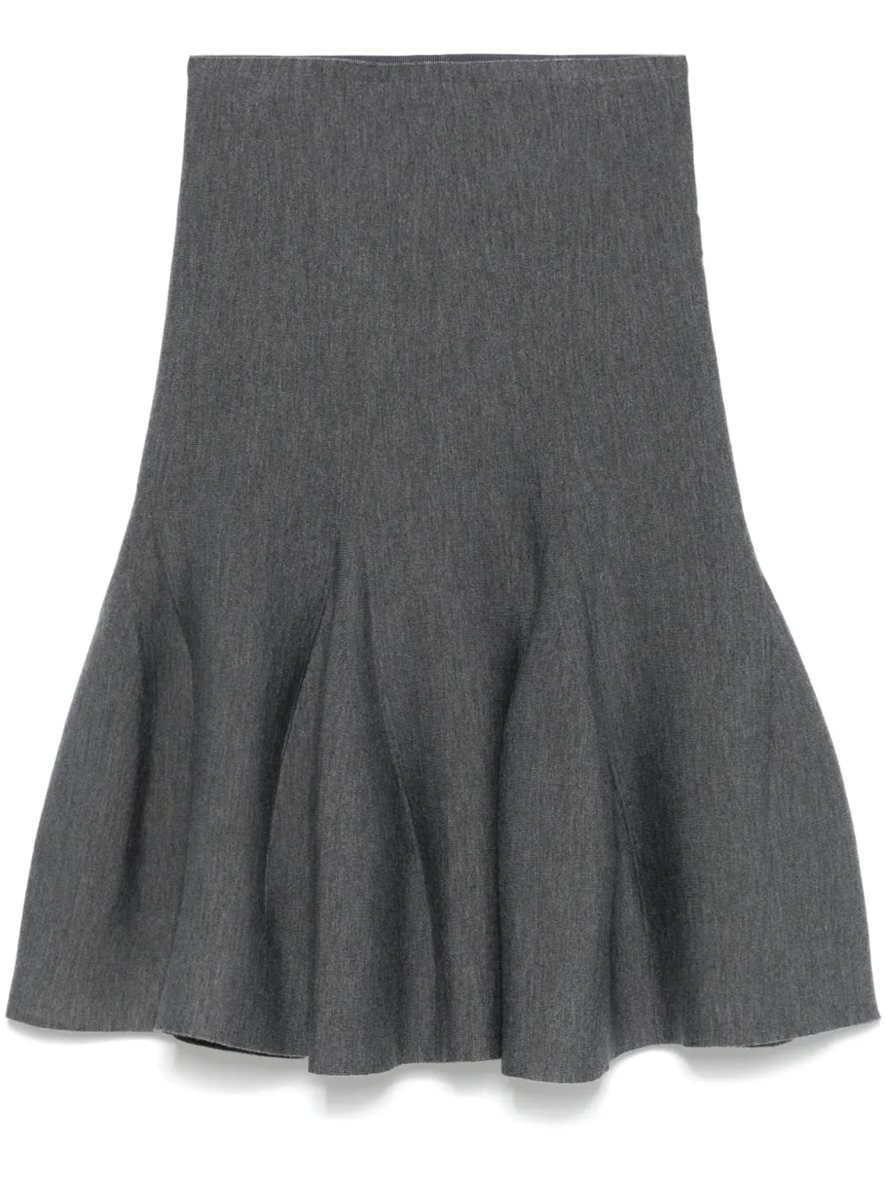 Alaïa mélange-effect midi skirt | Grey | Image 1