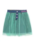 Billieblush tulle-overlay skirt - Green