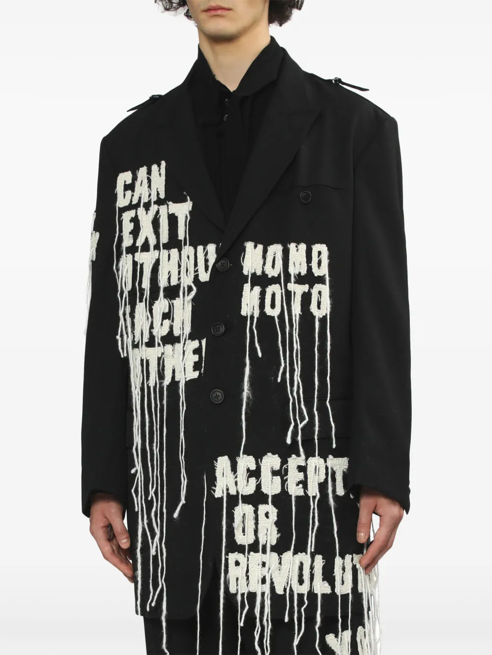 Yohji Yamamoto embroidered blazer | Jackets | Image 3