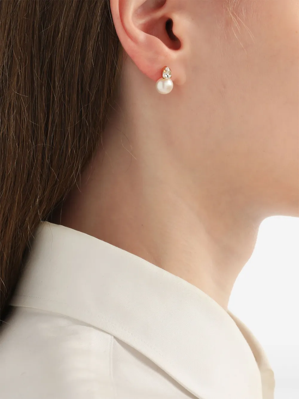 Simone Rocha Pearl-detailing Earrings In Gold