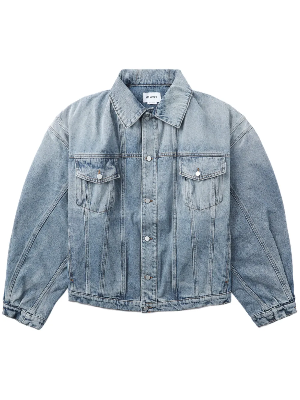 Hed Mayner drop-shoulder denim jacket - Blue