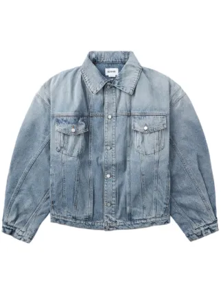 Hed Mayner drop-shoulder Denim Jacket | Blue | FARFETCH IN