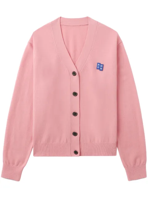 Ader Error logo-appliqué cardigan