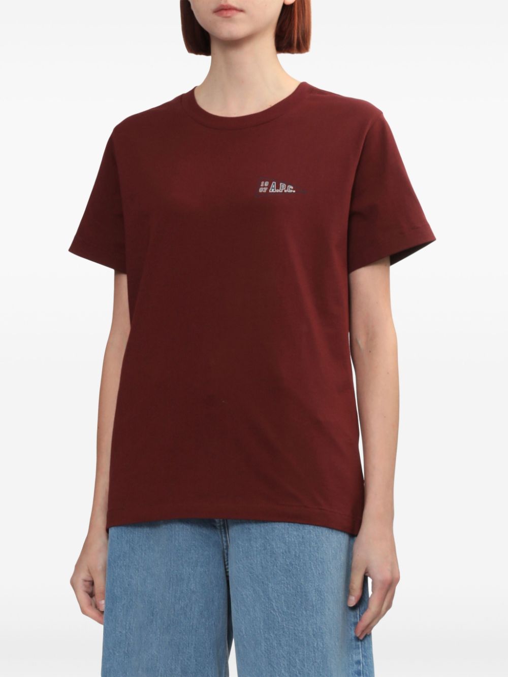 A.P.C. logo-print T-shirt Women