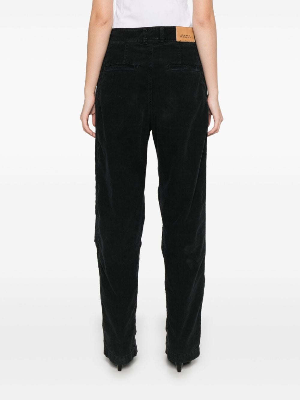 Shop Isabel Marant Emmy Trousers In Black