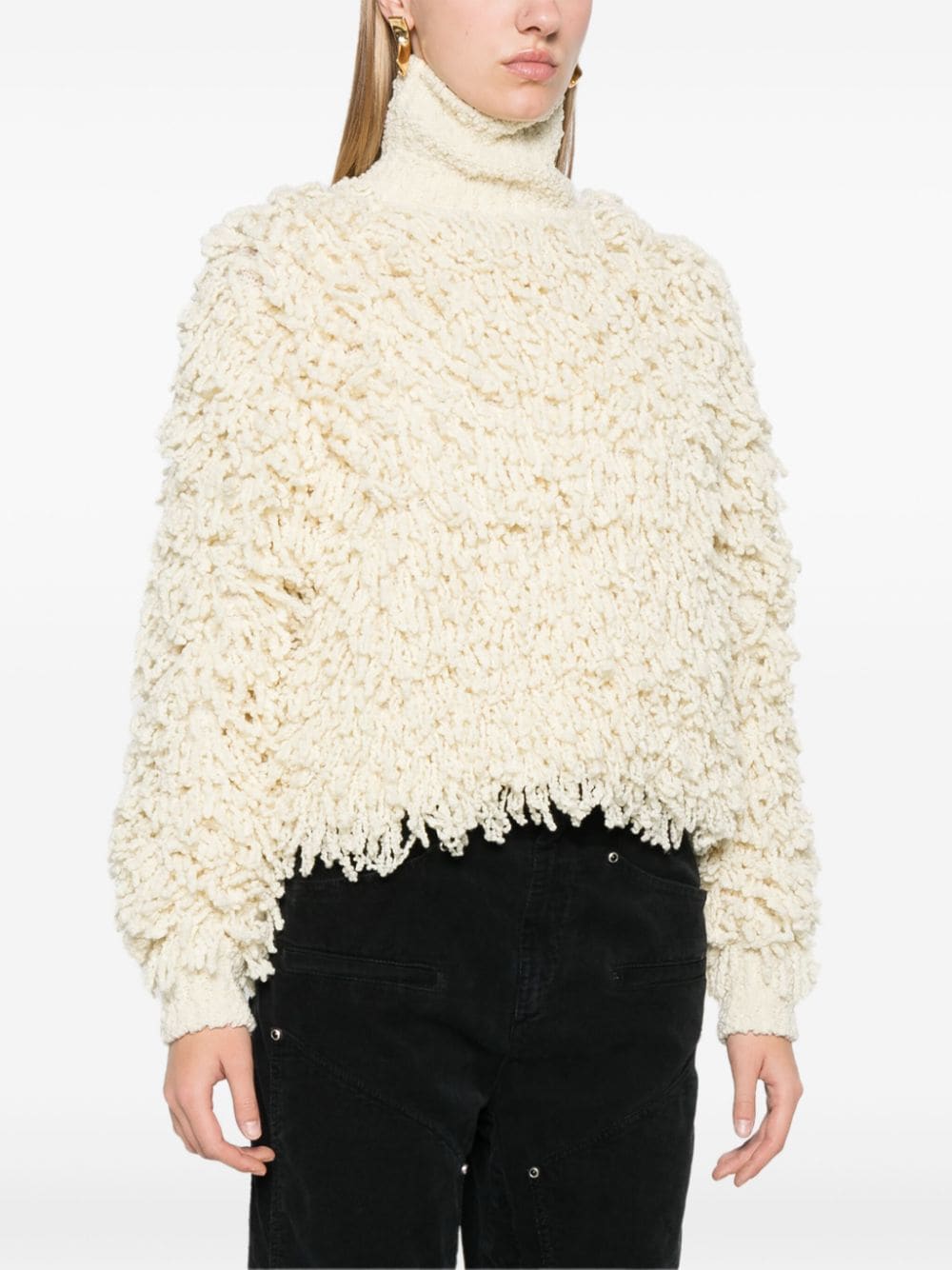 Shop Isabel Marant Moka Sweater In White