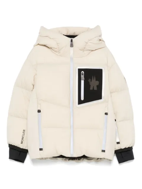 Moncler Enfant logo-patch padded jacket