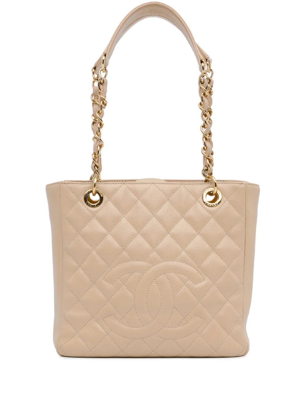 CHANEL Pre-Owned 2012 ショッピング トートバッグ プチ - ブラウン CHANEL Pre-Owned 2012 ショッピング トートバッグ プチ - ブラウン