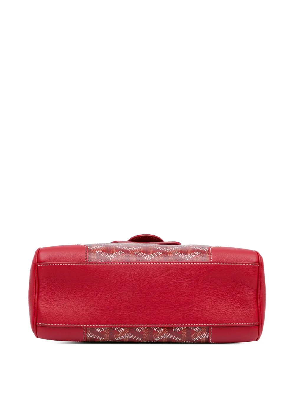Pre-owned Goyard 2019 Mini Ine Saigon Souple Satchel In Red