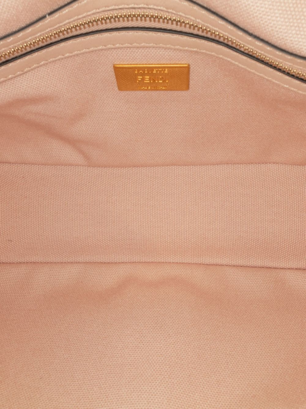 Pre-owned Fendi 2010-2023 Zucca Embroidered Baguette Satchel In Pink