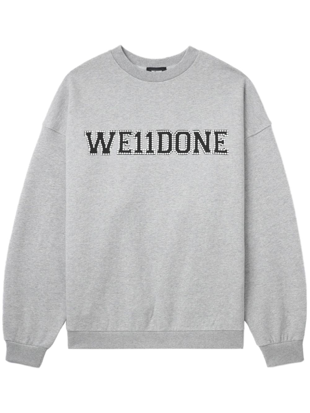 Shop We11 Done Logo-embellished Sweatshirt In Grey