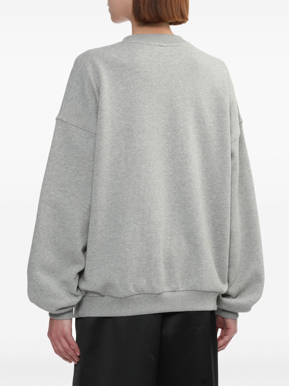 Shop We11 Done Logo-embellished Sweatshirt In Grey