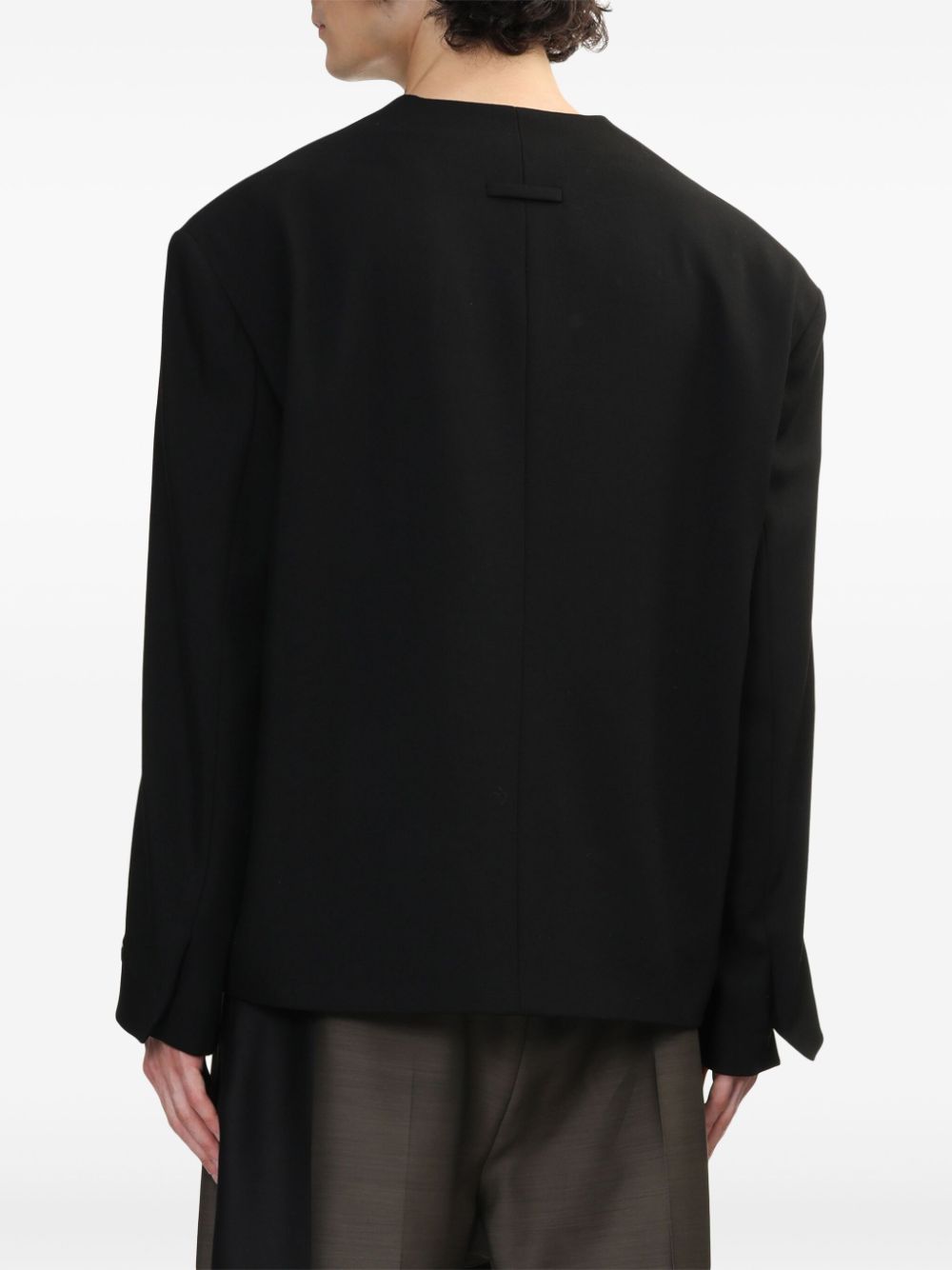 Fear Of God gabardine-weave cropped blazer Men