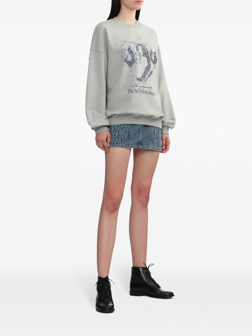 SJYP GRAPHIC-STAMP SWEATSHIRT 