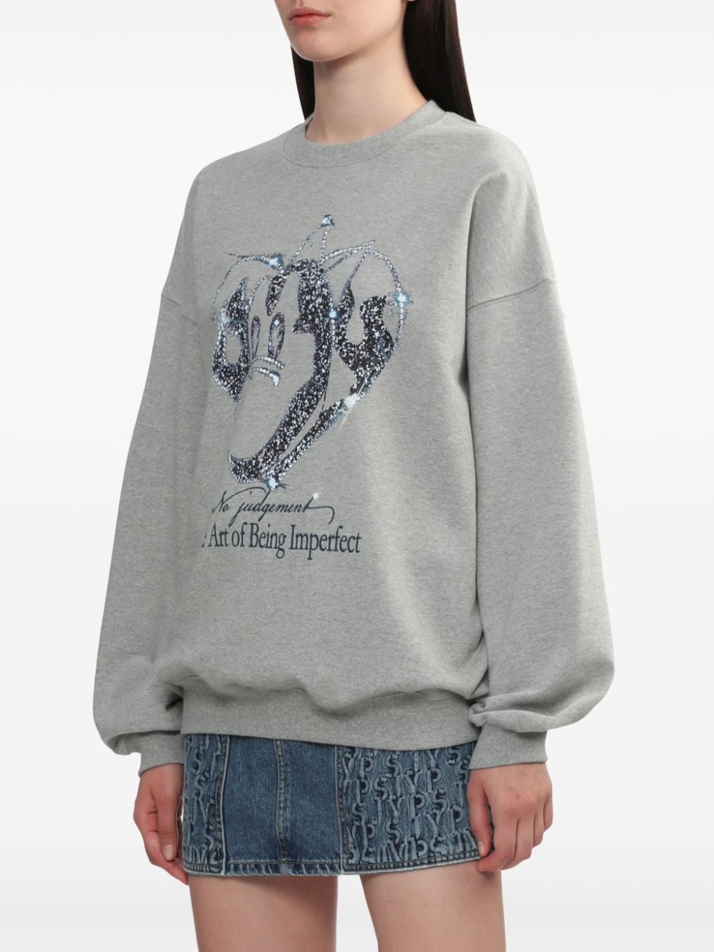 SJYP GRAPHIC-STAMP SWEATSHIRT 