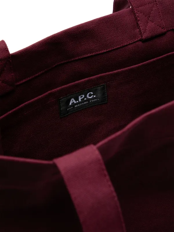 A.P.C. Lou University Tote Bag | Purple | FARFETCH UK