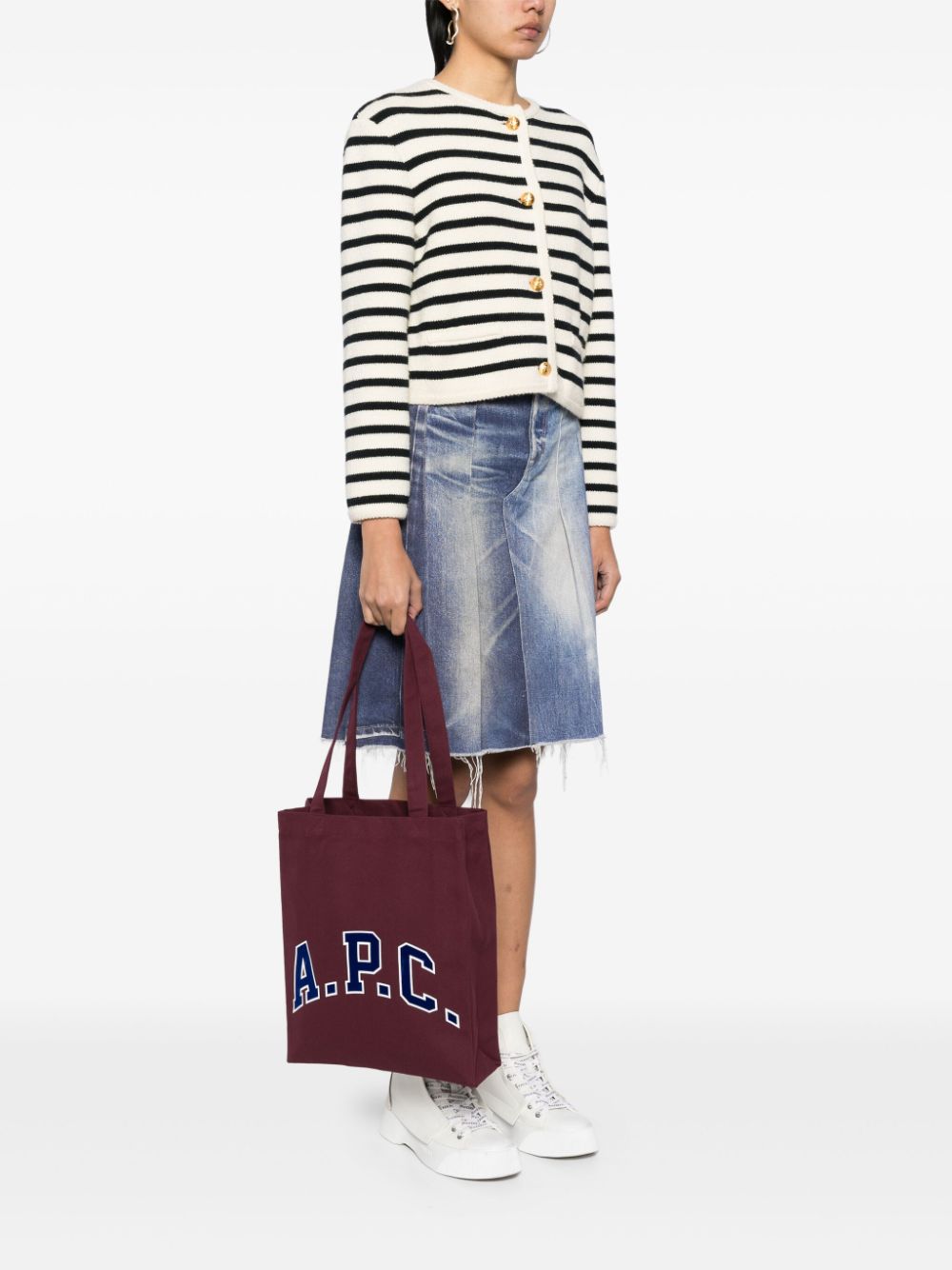 A.P.C. Lou University shopper - Paars