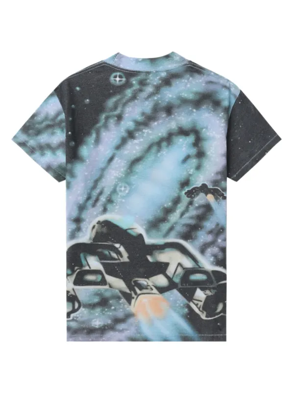 ERL プリントコットンTシャツ ERL プリント Tシャツ | グレー | FARFETCH JP