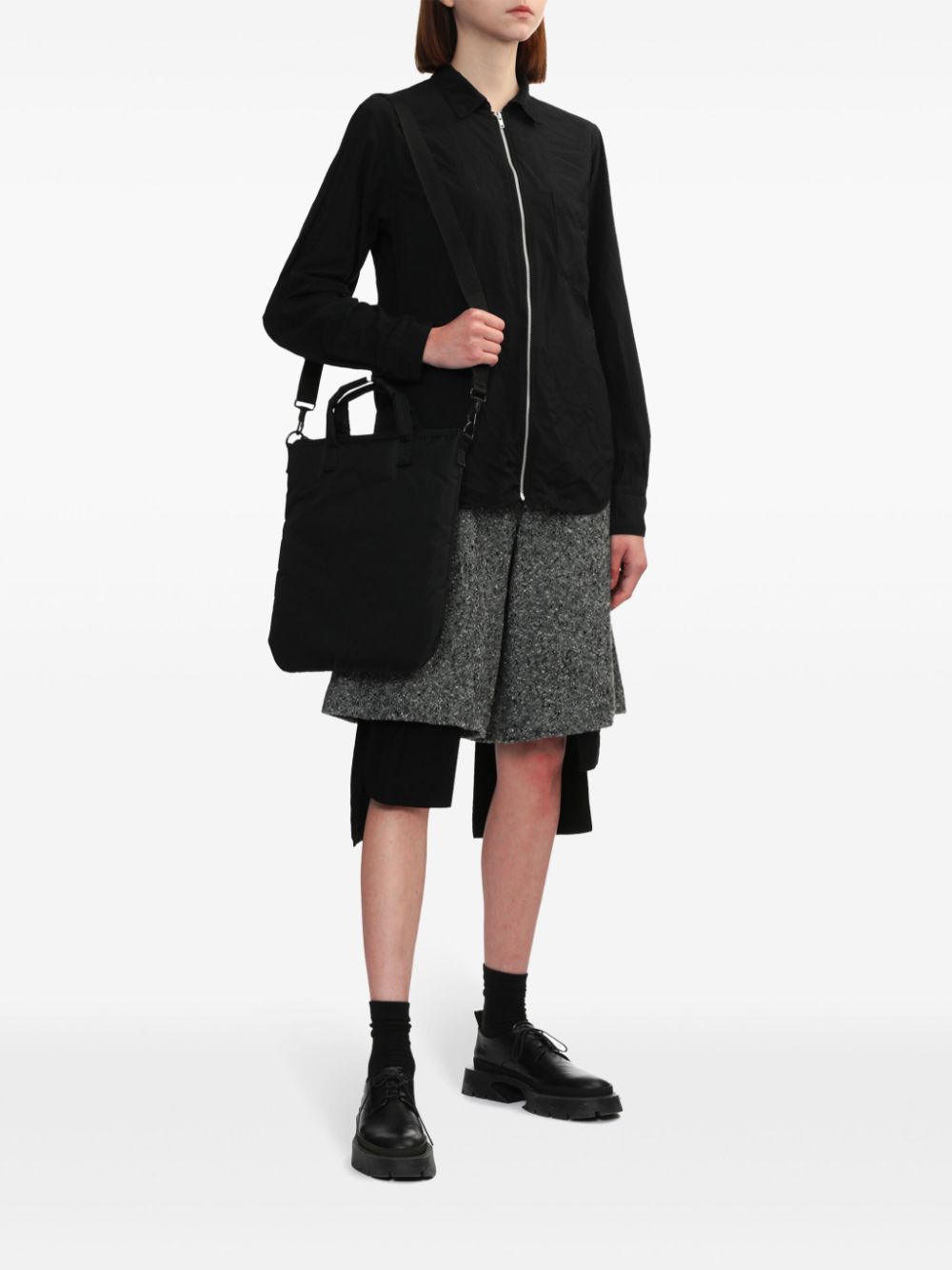 Black Comme Des Garçons Shopper met rits - Zwart