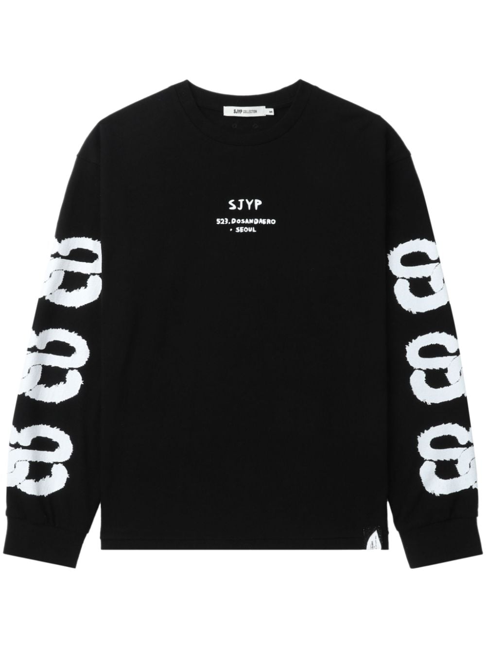 SJYP graphic-print sweatshirt – Black