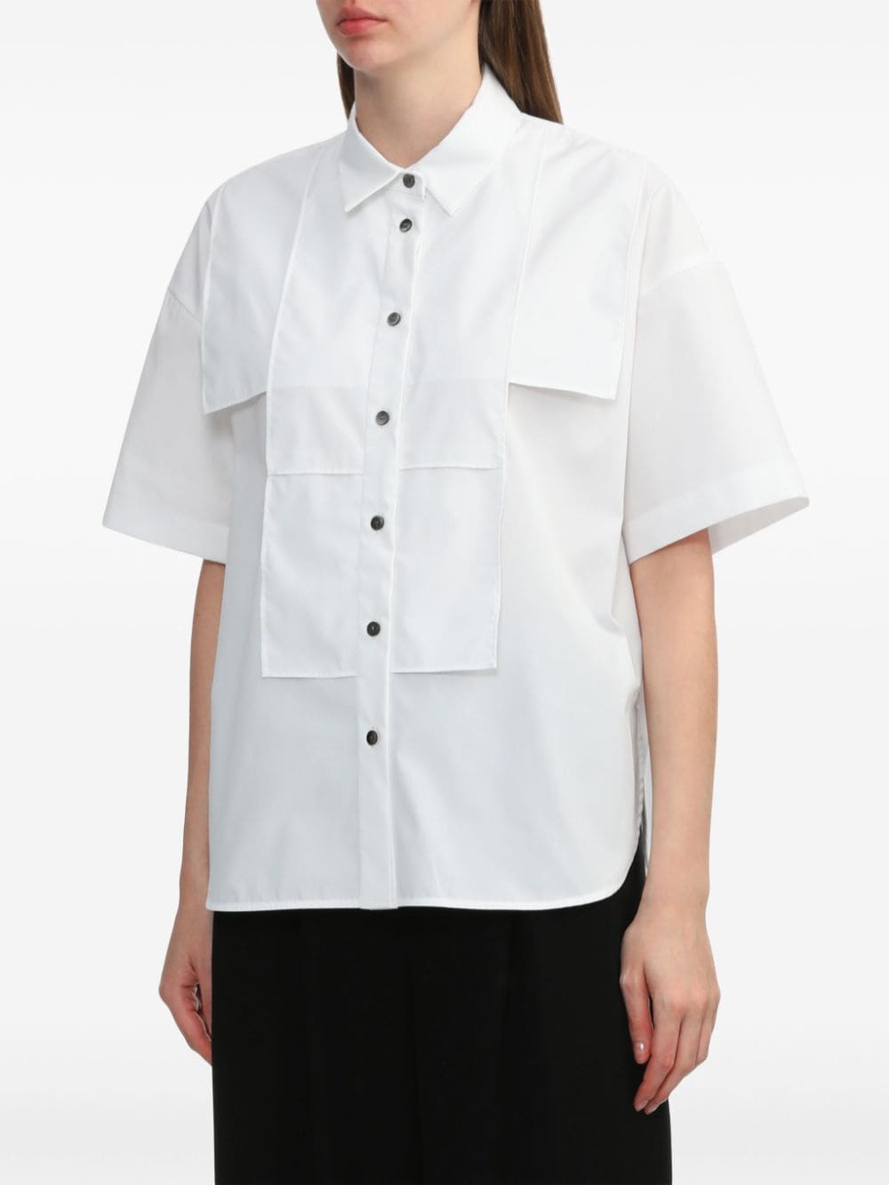 Shop Enföld Panelled Shirt In White