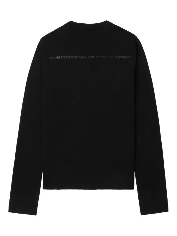 Helmut Lang logo-print T-shirt | Black | FARFETCH