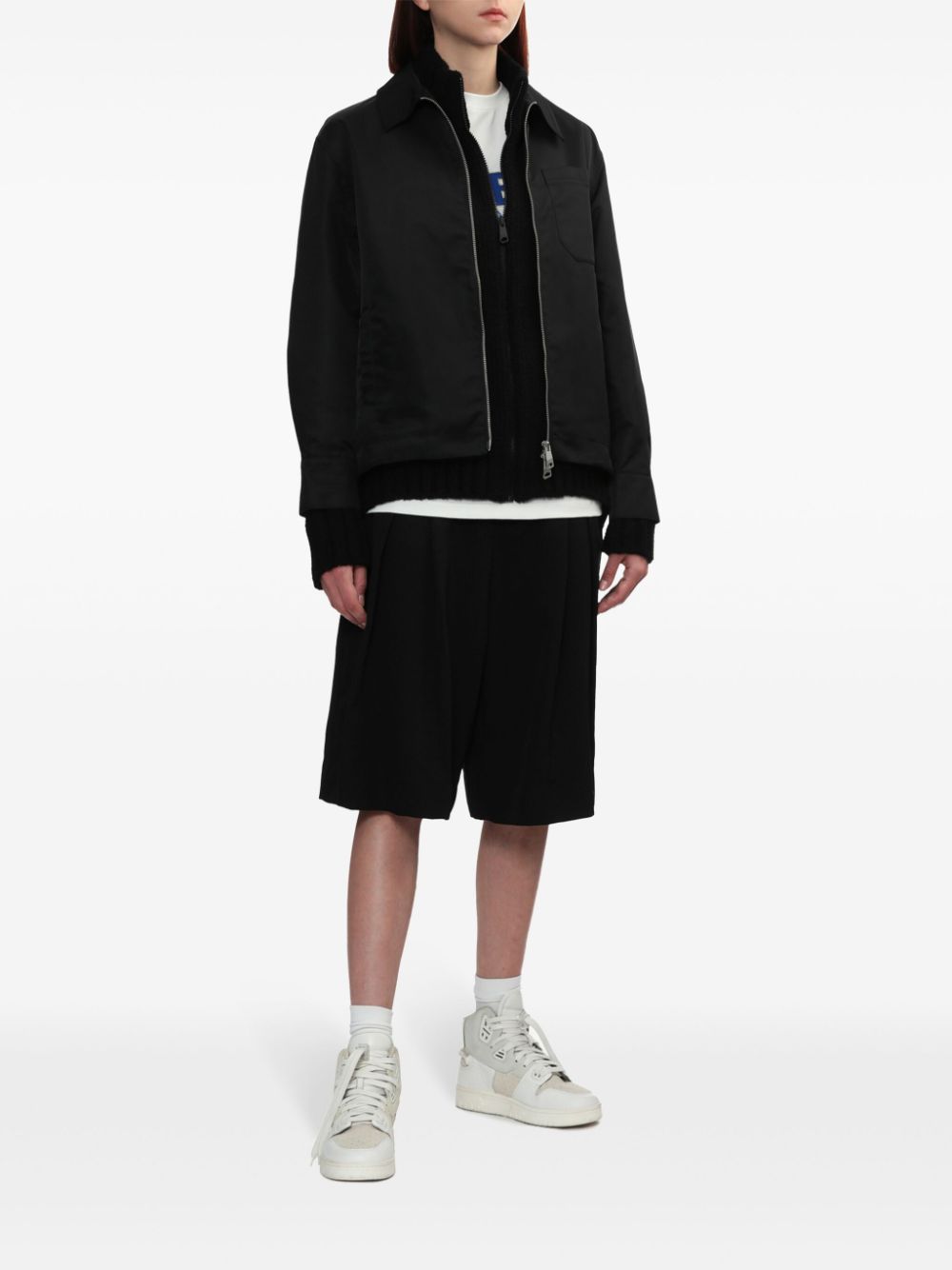 Ader Error logo-patch jacket - Black