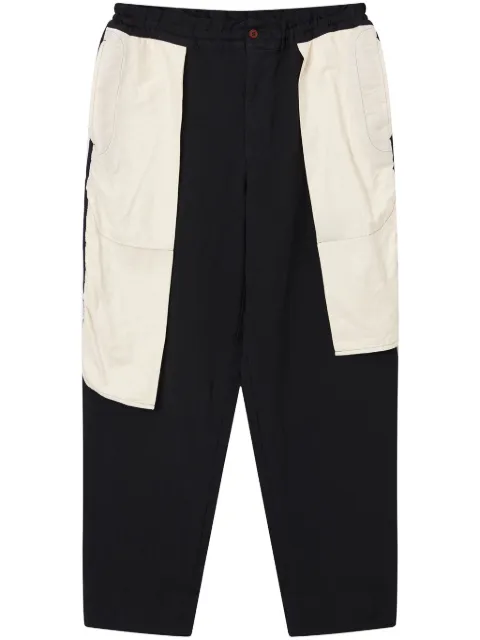 Black Comme Des Garçons pantalones con paneles