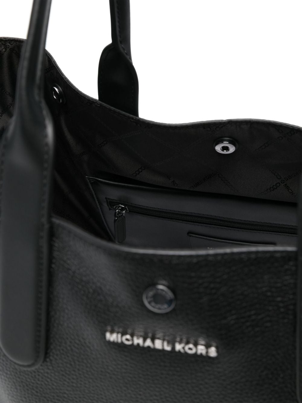 Shop Michael Kors Large Hudson Tote Bag In Black