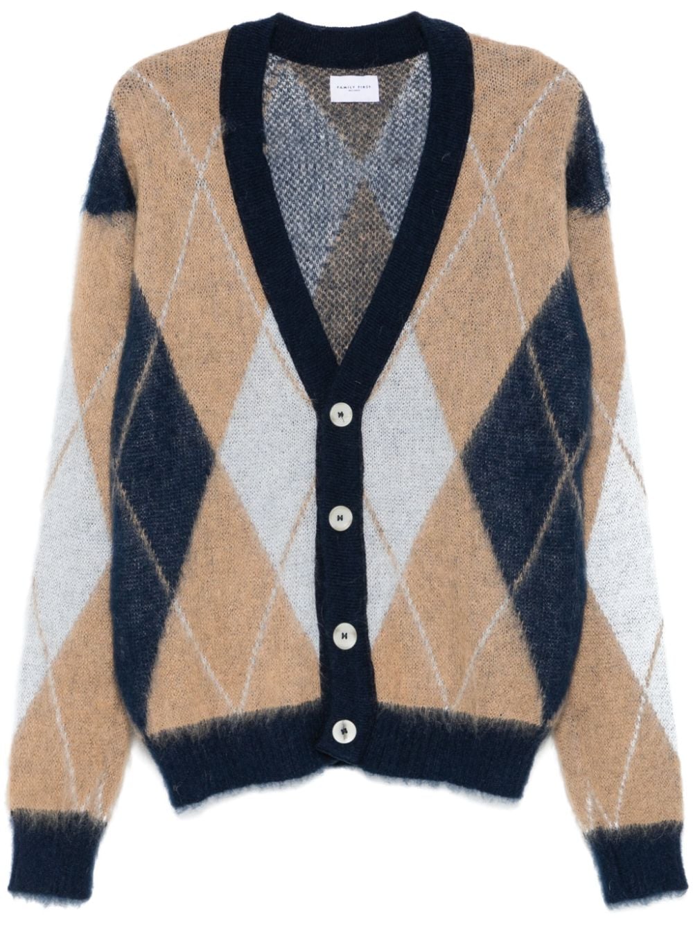 Family First Rombi cardigan - Blu