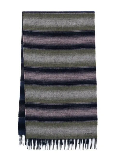 Paul Smith stripe wool scarf