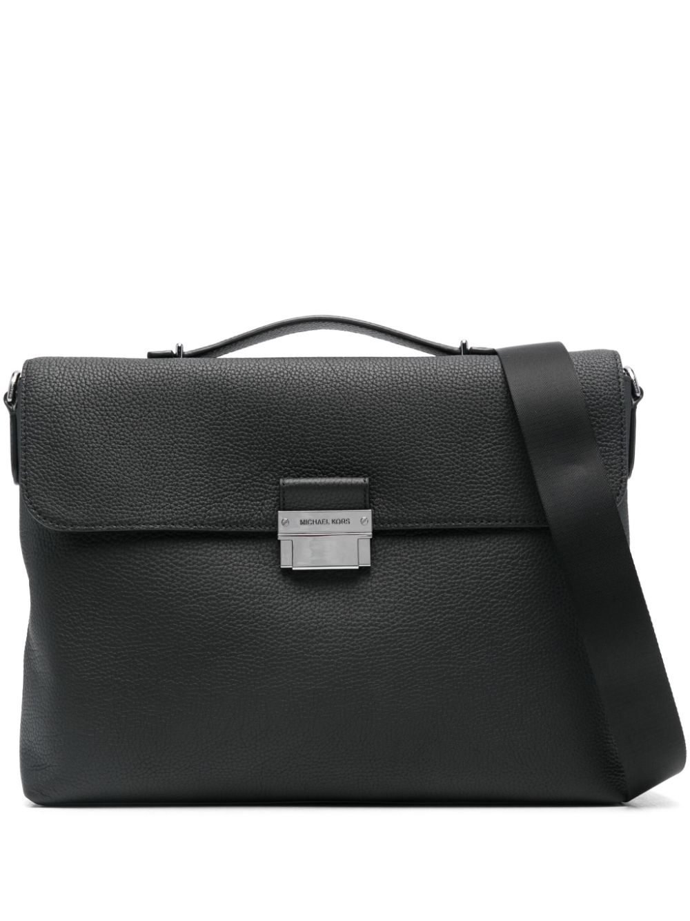 Shop Michael Kors Hudson Briefcase In Black