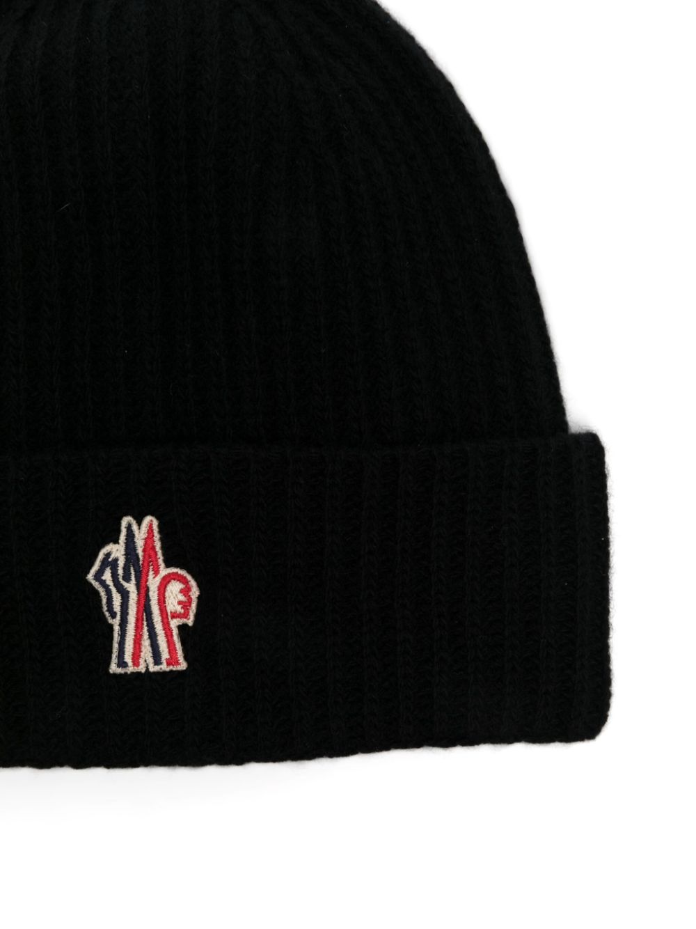 Moncler Enfant logo-tag beanie - Zwart