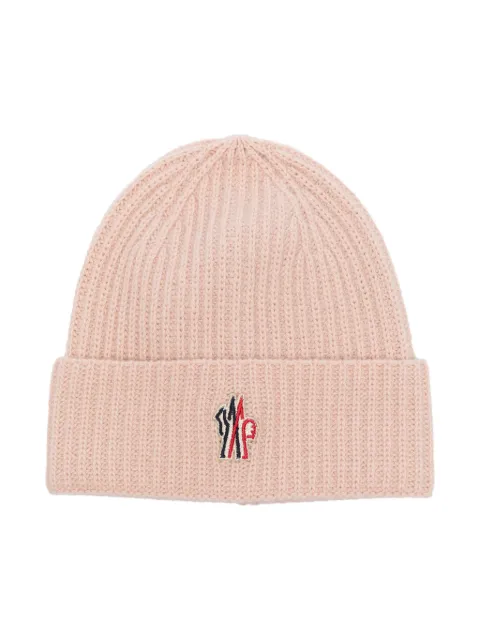 Moncler Enfant logo-tag beanie