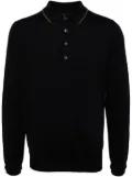 PS Paul Smith merino wool knitted polo - Blue