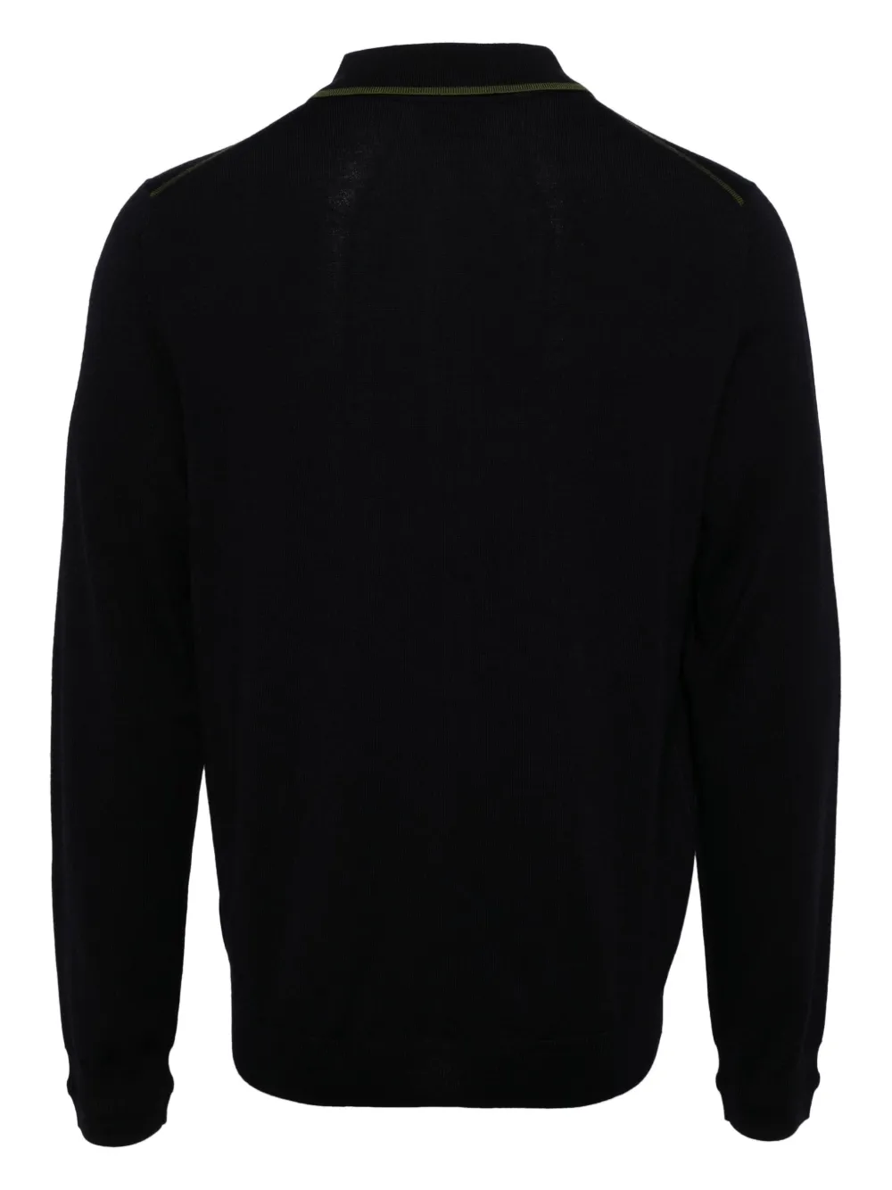 PS Paul Smith Gebreide polo van merinowol - Blauw