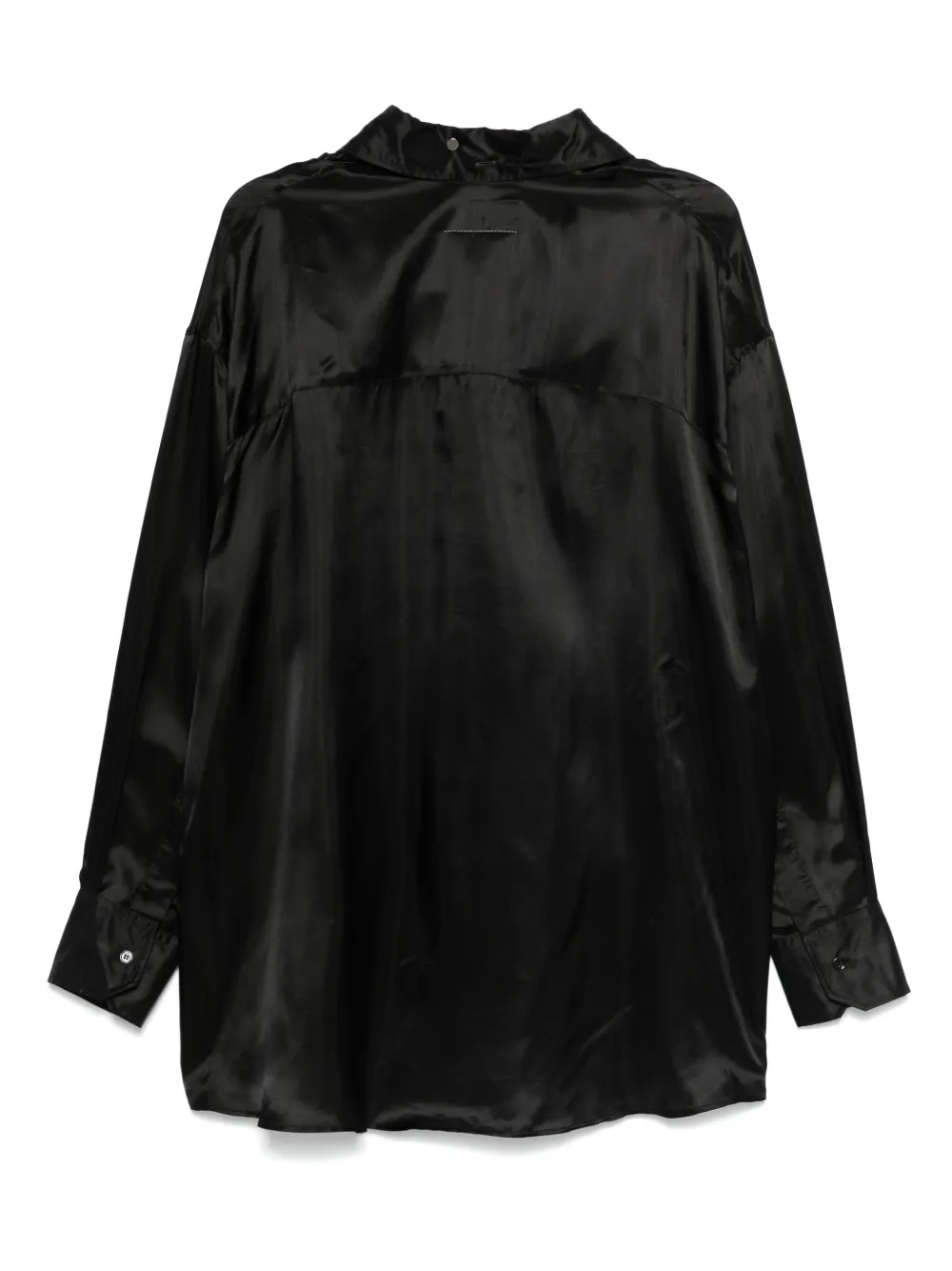 mm6maisonmargiela MM6 Maison Margiela Satijnen blouse - Zwart