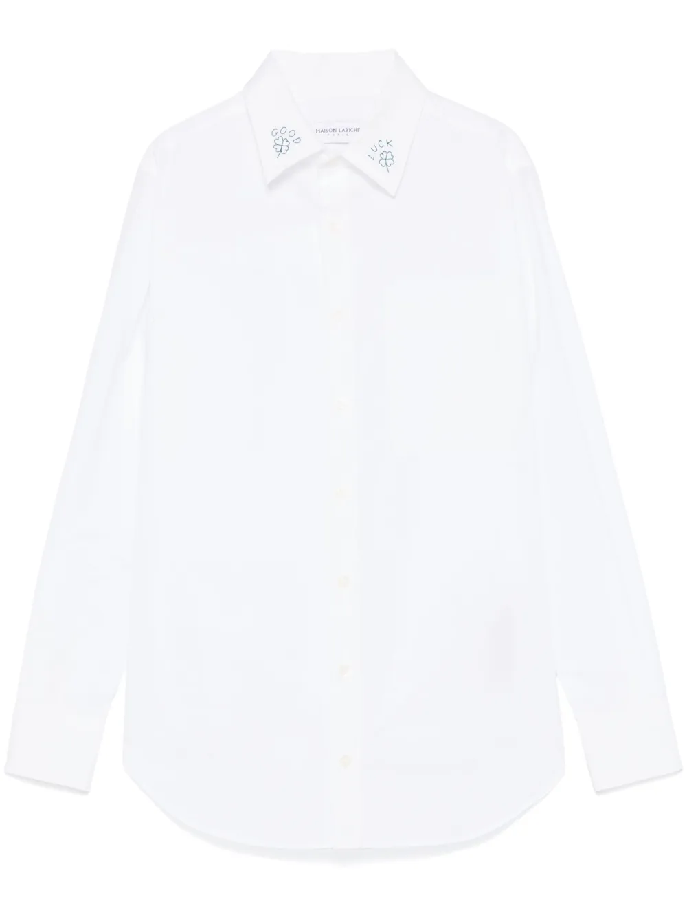 Maison Labiche Good Luck blouse Wit