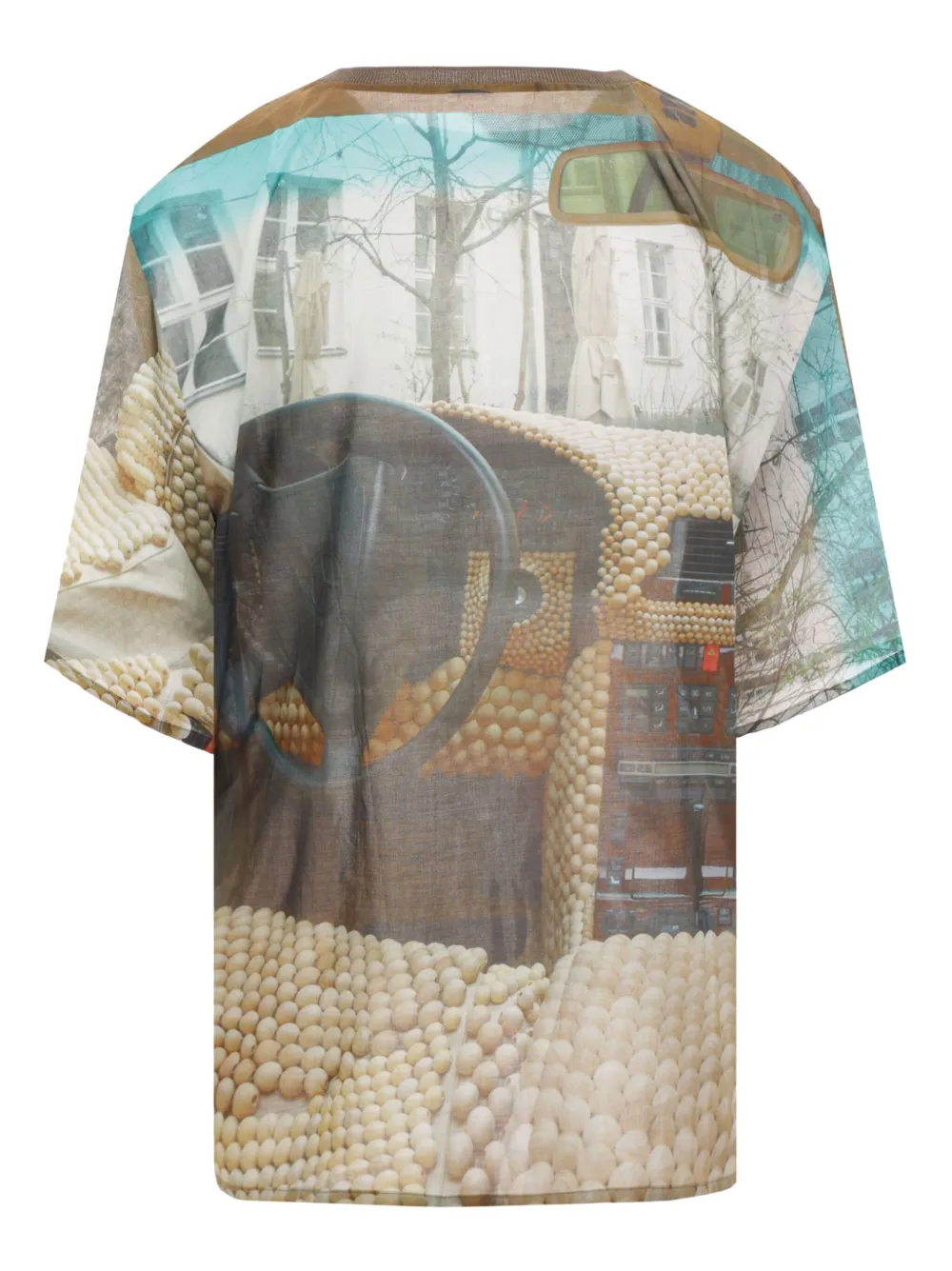 Bless Holiday Sauna Rider T-shirt - Beige