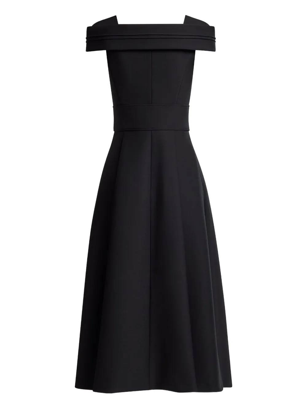 Elie Saab Zip-detail Midi Dress In Black
